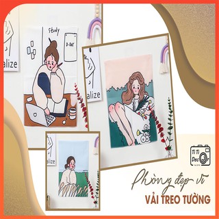 [Size lớn] Vải treo tường 130x150cm FREESHIP trang trí decor phòng ngủ, phòng khách, cửa hàng - TiTi Decor