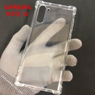 Ốp Lưng Samsung Note 10 Dẻo Trong Suốt Chống Sốc Có Gù Bảo Vệ 4 Gốc
