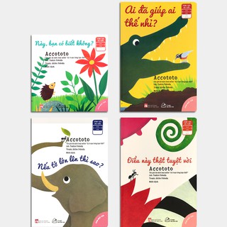 Sách - Ehon Accototo (0-6 tuổi) - Combo 4 cuốn - Thanh Hà Books HCM