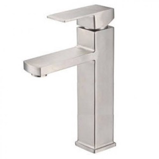 Vòi Lavabo nóng lạnh vuông inox304 20cm-30cm, 2 dây cấp