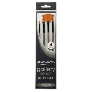 Cọ Vẽ Acrylic Mont Marte Gallery đủ size - BMHS0010 ( Acrylic )