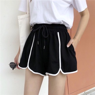quần đùi ống rộng nữ phối sọc dễ thương N561