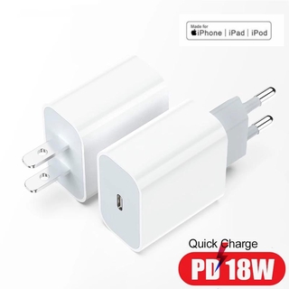 Bộ Sạc Nhanh Usb 18w Pd Cho Iphone 8 / X / Xr / 11 Series / Ipad Series