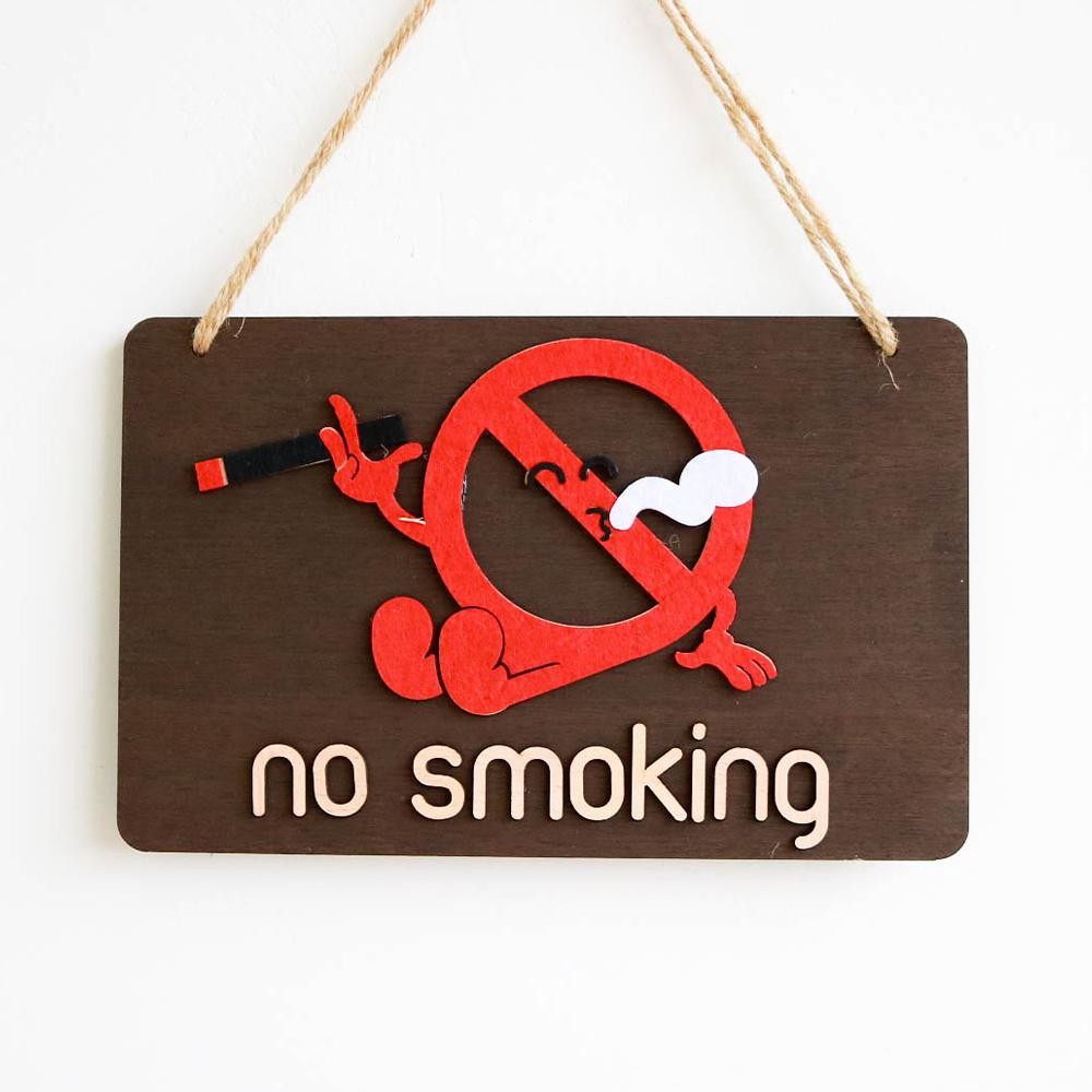 Bảng decor No Smoking