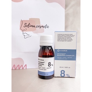 Md:Ceuticals Md Prepeel Beta &amp; AHAs Complex 8% 50ml - Dung Dịch Kiểm Soát Bã Nhờn Và Mụn Kích Ứng Trên Da Nhạy Cảm