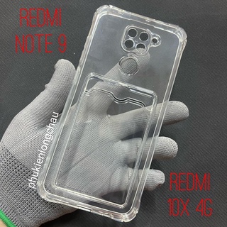 Ốp Lưng Xiaomi Redmi Note 9 / Redmi 10x 4G Trong Chống Sốc Gù Bảo Vệ Camera Kèm Ngăn Đựng Thẻ Card, Hình Ảnh