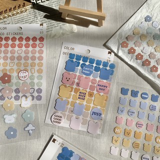 SET 3 TẤM STICKER COLORFUL (ảnh thật) - Tiệm nhà Chun
