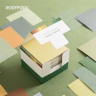 Cá Chép - Hộp giấy note màu pastel đơn giản Rosy