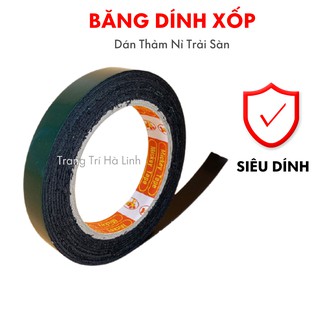 Băng dính xốp xanh 2 mặt loại tốt siêu dính đàn hồi chịu lực tốt 1.8cmx6m giá rẻ - Trang Trí Hà Linh