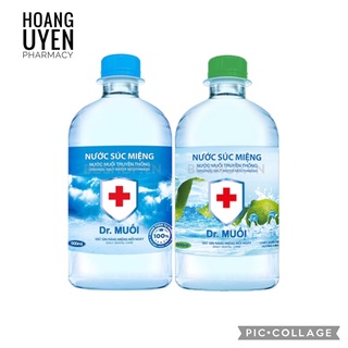 Nước súc miệng Dr Muối - Vị vỏ chanh và truyền thống 1l
