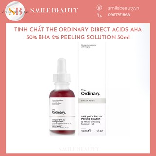 Tinh chất tẩy tế bào chết hoá học The Ordinary AHA 30% BHA 2% Peeling Solutions 30ml