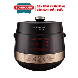 Nồi áp suất điện tử đa năng Sunhouse Mama SHD1585B, Công suất 1100W, Dung tích 5L, Bảo hành 24 tháng