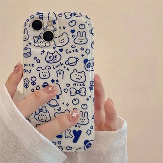 Fun and Cute Cartoon Graffiti for Iphone13pro Max Phone Case Apple 12/11 Female XS/XR Soft X oQk2