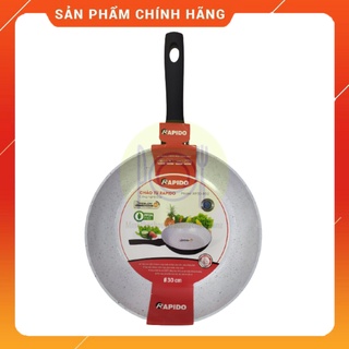 (Size 30cm) Chảo chống dính xào chiên rán bếp từ RAPIDO, ECOCARE công nghệ Đức, dùng cho bếp từ, điện, ga, hồng ngoại...