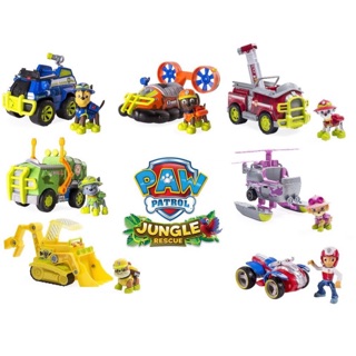 Mô hình xe chó cứu hộ size đại dòng JUNGLE RESCUE (đủ bộ)