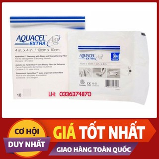 [Hàng Chính Hãng] Gạc vết thương Aquacel Ag Extra ConvaTec USA ( Hộp 10 miếng )