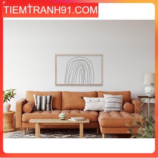 Tranh treo tường | Line art-Line Art Rainbow Print 41 , tranh canvas giá rẻ