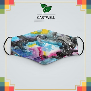 Khẩu trang vải Họa Tiết_1737 CARTWELL chất liệu vải mềm 2 lớp phòng dịch bệnh lọc không khí kháng khuẩn