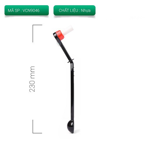 Cọ vệ sinh máy pha cà phê espresso VCN9046 sợi nylon thân gập khuỷu kèm muỗng đong 230mm