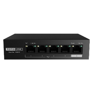 Switch PoE 5 Cổng 10/100Mbps TOTOLINK SW504P - Hàng chính hãng