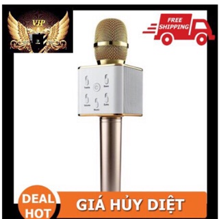 Micro karaoke Q7 âm thanh hay, bảo hành 3 tháng