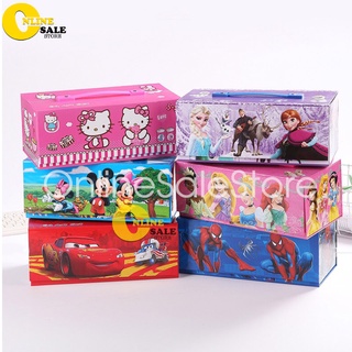 Bộ tô màu 54 chi tiết hoạt hình 3 tầng 4 ngăn, quà tặng cho bé. Hộp màu sáp, chì, nước tập tô siêu đẹp dễ thương