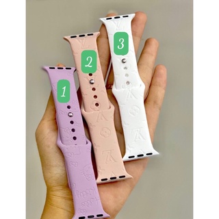 dây silicon hoạ tiết cực kỳ sang trọng dành cho applewatch