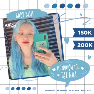 [CẦN TẨY - BABY BLUE] Thuốc nhuộm tóc SIÊU DƯỠNG MÉLISSA - KHÔNG XƠ - LÀNH TÍNH (TẶNG KÈM TRỢ DƯỠNG TÓC)