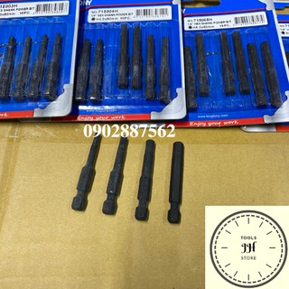 mũi bắt vít lục giác chuôi lục giác cho máy bắt vít kingtony chính hãng