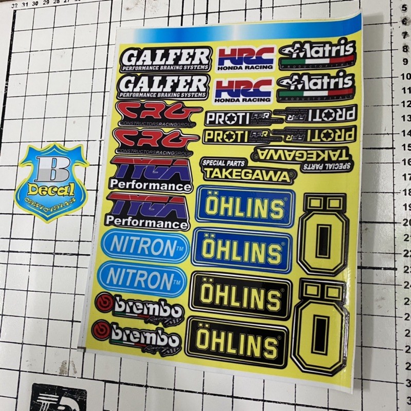 LOGO STICKER vàng