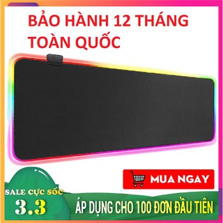 [ MẪU MỚI CỰC HOT ] Lót chuột, Pad chuột LED RGB dày 4mm siêu dày siêu bền chống thấm nước - Lót chuột gaming