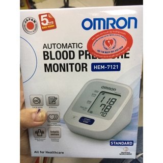 Máy đo huyết áp omron hem 7121 bảo hành 5 năm