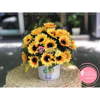 Cụm Hoa Hướng Dương Gỉa Hàng Đẹp / Hoa Gỉa,Hoa Lụa.