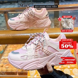 GIÀY THỂ THAO NỮ MWC - GIÀY THỂ THAO PHỐI CHỮ - GIÀY THỂ THAO ĐỘN ĐẾ - GIÀY THỂ THAO NĂNG ĐỘNG CÁ TÍNH NUTT- 0496