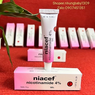 Niacef Gel 4% giảm mụn làm trắng, kiểm soát dầu