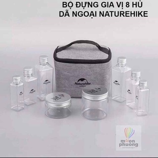 [FRSHIP 20K] Bộ hộp đựng gia vị nấu ăn NH 8 hũ cắm trại dã ngoại - MUÔN PHƯƠNG SHOP