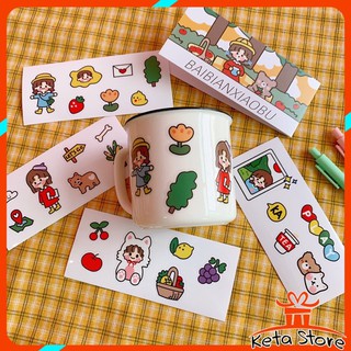 Set 4 miếng sticker trang trí bàn học, bàn làm việc