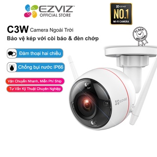 Camera EZVIZ C3W 720P/1080P WI-FI, IP66 Ngoài Trời, Quan Sát Ban Đêm 30m, Báo Động Với Đèn Báo và Còi Hú Hàng Chính Hãng