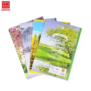 Vở kẻ ngang Pupil Bốn mùa 120 trang Hồng Hà 1001 Xuân Hạ Thu Đông