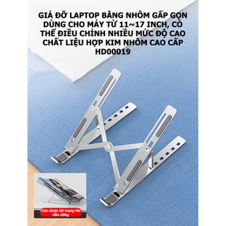 Giá Đỡ Laptop/Ipad Gấp Gọn Điều Chỉnh Nhiều Mức Độ Hỗ Trợ Tản Nhiệt - NK