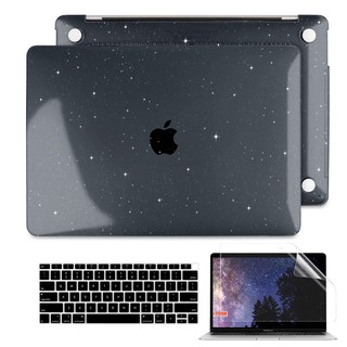 Set Ốp Nhựa+Miếng Che Bàn Phím+Miếng Dán Màn Hình Batianda Cho MacBook Air Pro 11.6/12/13.3/15.4/16inch 2018/2019/2020