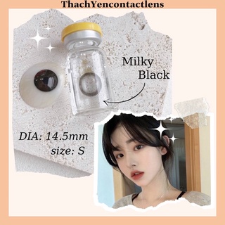 Kính áp tròng Milky Black - lens cận từ 0 - 10 độ