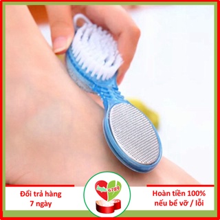 DỤNG CỤ CHÀ GÓT CHÂN KÈM BÀN CHẢI VÀ ĐÁ SAN HÔ 4 TRONG 1 - Duonghieu6789