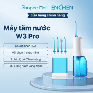 Máy tăm nước W3 Pro 240ml Chứng nhận FDA 3 chế độ với 7 bánh răng