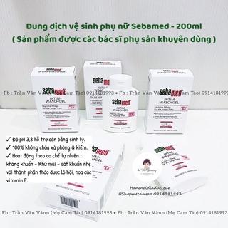 (Hàng Air) Dung dịch vệ sinh phụ nữ Sebamed Đức - 200ml