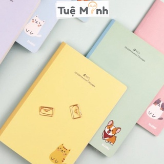 Vở Klong B5 Caro 80/120/200 trang may dán gáy bìa Pastel dễ thương, sổ Klong chính hãng