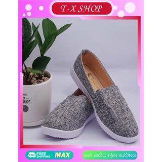 GIÀY LƯỜI NỮ VẢI BỐ THỂ THAO CAO CẤP  GIÀY LƯỜI DẠO PHỐ GIÀY LƯỜI CÔNG SỞ