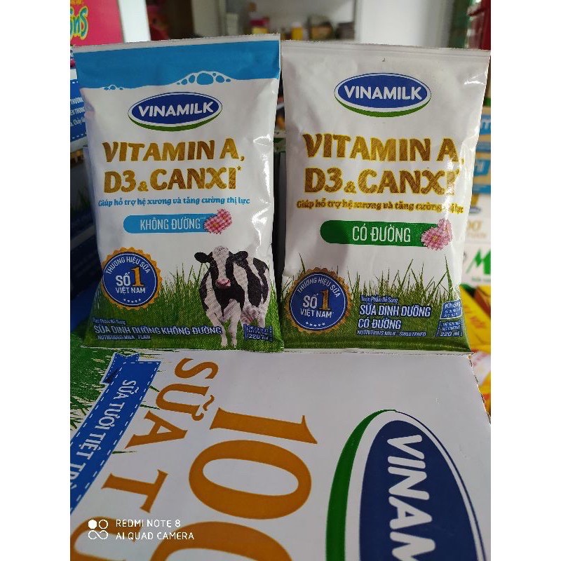 Sữa bịch Vinamilk 220ml ( date mới )