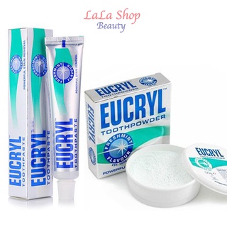 Kem Đánh Răng Và Bột Làm Trắng Răng Eucryl Toothpowder