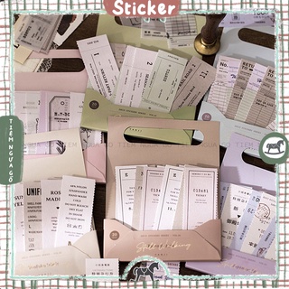 Set 60 Vintage Tags Trang Trí Sổ Tay, Làm Bullet Journal, Decor, Nhà Sách Online - Tiệm Ngựa Gỗ, Đà Nẵng